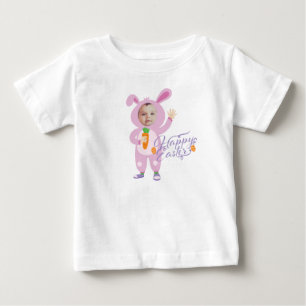 Osterhasen-Kostüm Trendiges personalisiertes Foto Baby T-shirt