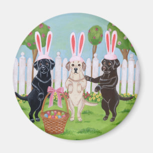 Osterhasen Labradors!! Magnet