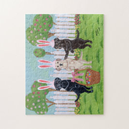 Osterhasen Labradors Puzzle
