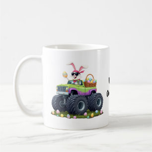 Osterhasen-Monstertruck-Eier Kinder Kaffeetasse