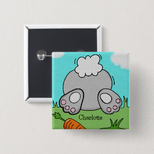 Osterhasen Niedliches Kaninchen Personalisiert Button
