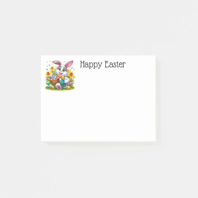 Osterhasen-Notizen Post-it Klebezettel (Vorderseite)