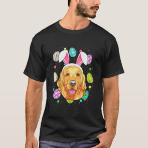 Osterhasen-Ohr Golden Retriever Hund Gesicht Eas T-Shirt