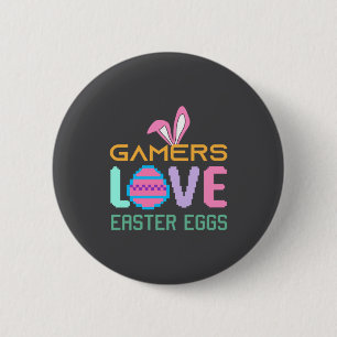 Osterhasen-Ohren für Gamer, Retro-Videospiele Button