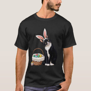 Osterhasen-Ohren-Katze Ostereier-Suche Froher Oste T-Shirt