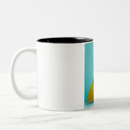 Osterhasen-Osterei Zweifarbige Tasse