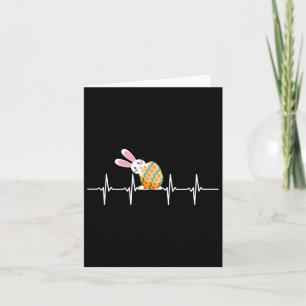 Osterhasen-Ostereier Herzschlag Herz-Rabbit-Schnit Karte