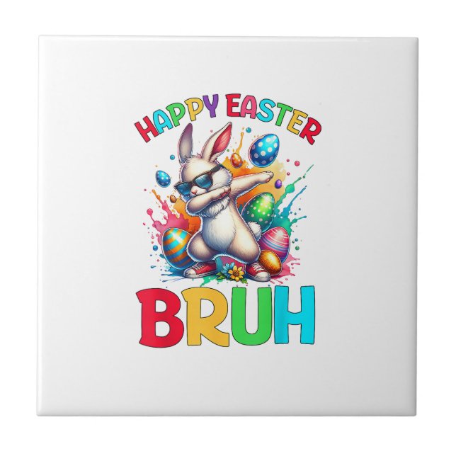 Osterhasen Ostern Eier Teens Jungen Kinder Ostern Fliese (Vorderseite)
