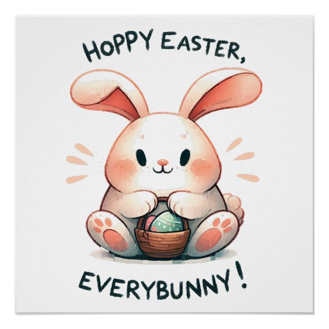 Osterhasen Ostern, Jedermann! Poster (Vorderseite)