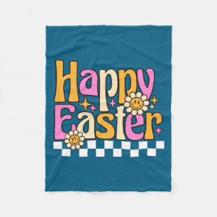 Osterhasen-Pastell-Frühling-Suche-Eier-Hase-Frohe- Fleecedecke