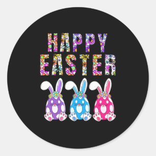 Osterhasen Pastell Frühling Suche Eier Hase Frohe  Runder Aufkleber