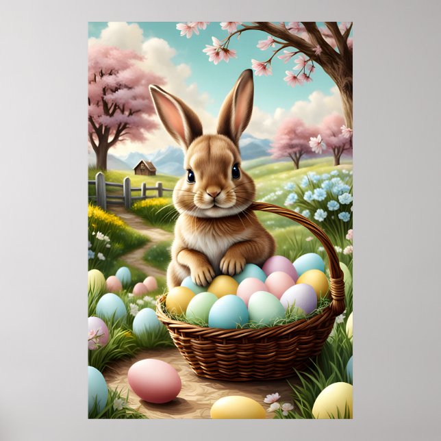 Osterhasen-Poster Poster (Vorne)