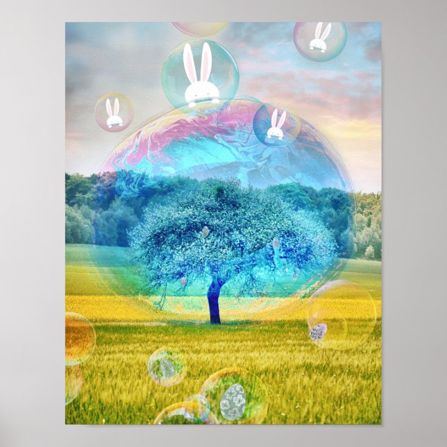 Osterhasen-Poster Poster (Vorne)