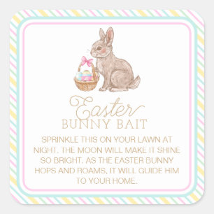 Osterhasen Quadratischer Aufkleber