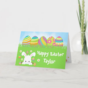 Osterhasen Regenbogen Ostereier Frohe Ostern Karte