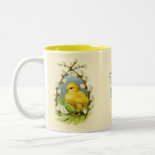 Osterhasen-Reise-Tasse Zweifarbige Tasse
