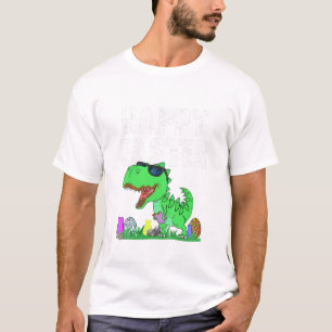 Osterhasen Reiten Trex Hühnchen Funny Boys Ostern T-Shirt