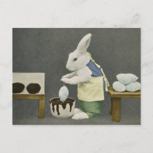 Osterhasen Schokoladeneier Postkarte