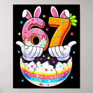 Osterhasen sechs sieben 6 7 Jungen Mädchen Kinder  Poster