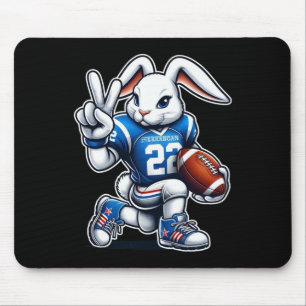 Osterhasen spielt Fußball Jungen Mädchen Kinder Mousepad