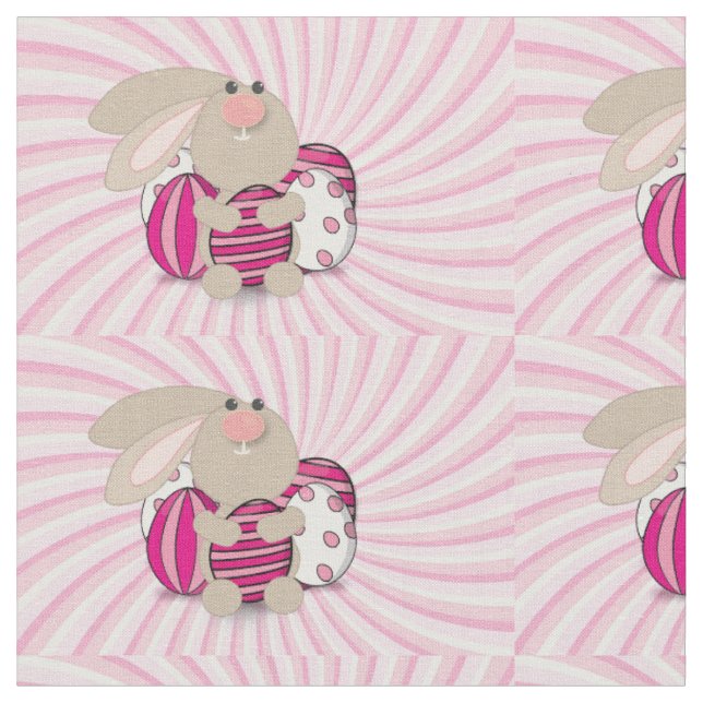 Osterhasen-Stoff 🐰 Stoff (Nahaufnahme)