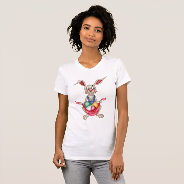Osterhasen-T - Shirt Der Frauen (Vorne ganz)