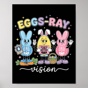 Osterhasen-Technologe Bunny Röntgen-Rad-Krankensch Poster