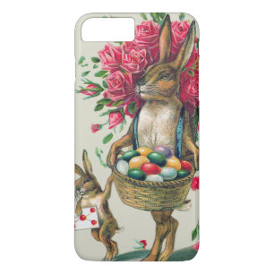 Osterhasen-Vater-Kind-Rosen-Korb-Ei Case-Mate iPhone Hülle