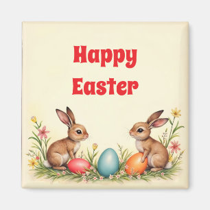 Osterhasen Vintage-Popular-Kollektion Magnet