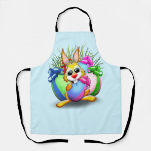Osterhasen Witzig und Süße Figur Bitten an Eg Schürze