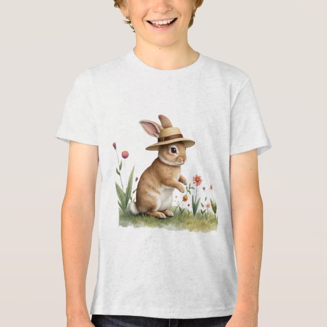 Osterhasengärtner Tri-Blend Shirt (Vorderseite)