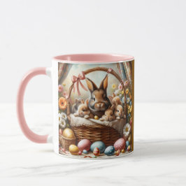 Osterhasenkorb Süßer Frühlingshase Tasse