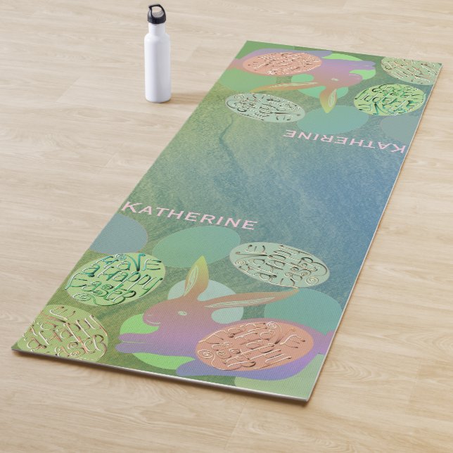 Osterhaser Eier Yoga Mat Yogamatte (Beispiel)
