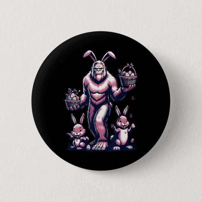Osterhaufen mit sonniger und eier Basketball C Button (Vorderseite)
