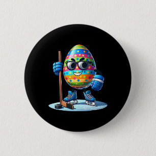 Osterhockey liebt Eier Egg Bunny Rabbits Männer Wo Button