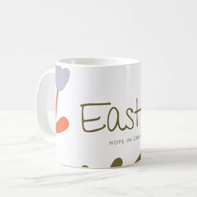 Osterhoffung in Christus | Christlich Kaffeetasse (Vorderseite Links)