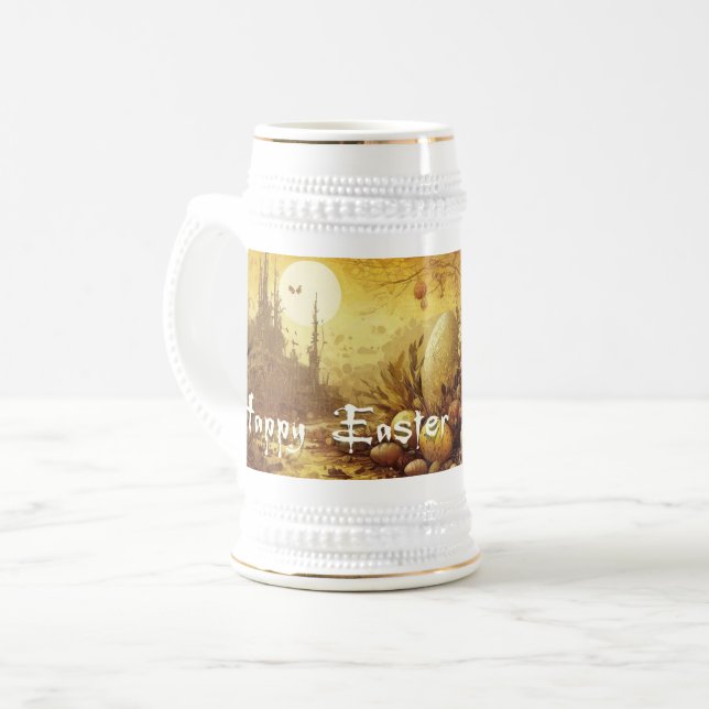 Osterhoffung in einer apokalyptischen Welt Bierglas (Vorderseite Links)