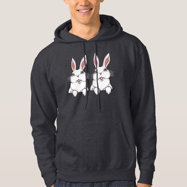 OsterHoodie Ostern Bunny Twin Hoodie Sweatshirt (Vorderseite)
