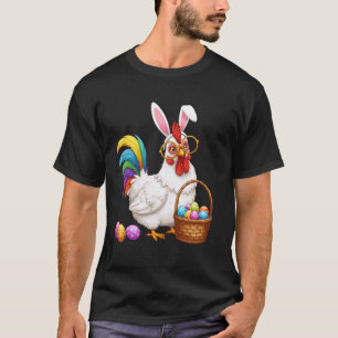 Osterhuhn Hasenohren Eier Grafik Männer Frauen K T-Shirt