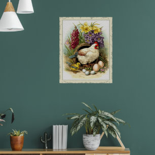 Osterhühnchen Poster