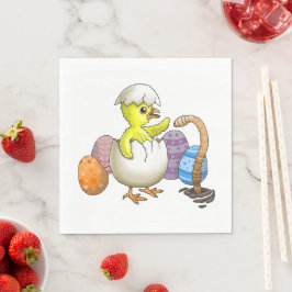 Osterhühnchen Serviette