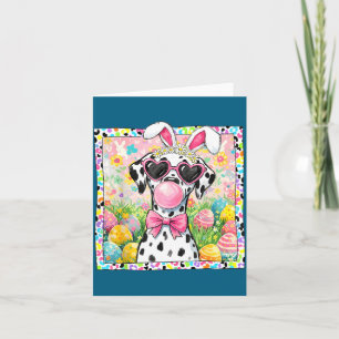 Osterhund-Hasenohren lustiger Dalmatiner-Osterhase Karte