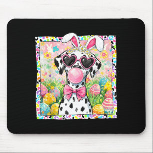 Osterhund-Hasenohren lustiger Dalmatiner-Osterhase Mousepad