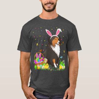Osterhund Hund Bunny Egg Jagdrevier Sheltie Este T-Shirt