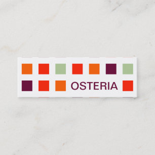 OSTERIA (Mod-Quadrate) Mini Visitenkarte