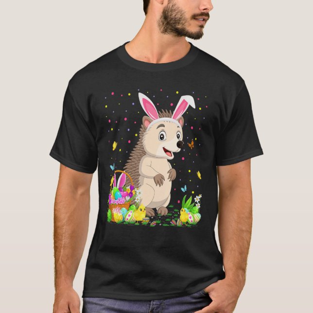 OsterIgel Bunny Egg Jagen Igel Ostern T-Shirt (Vorderseite)