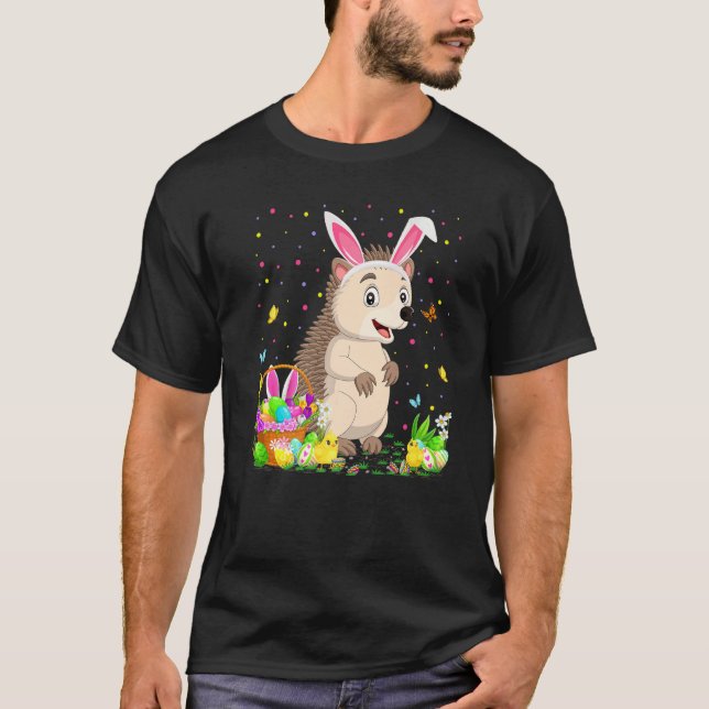 OsterIgel Bunny Egg Jagen Igel Ostern T-Shirt (Vorderseite)