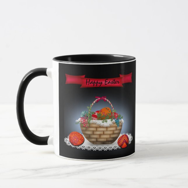 Osterillustrierung, Ostereier, Osterhitze Tasse (Links)