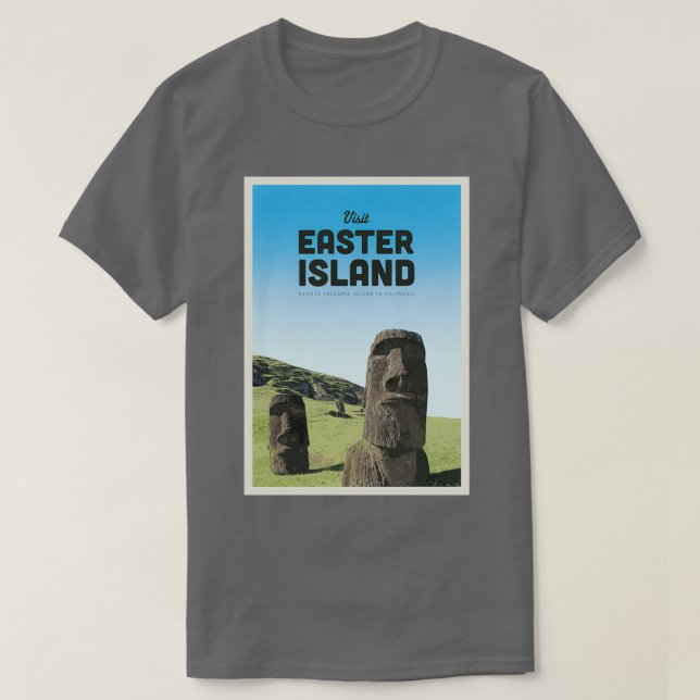 Osterinsel besuchen T-Shirt (Design vorne)