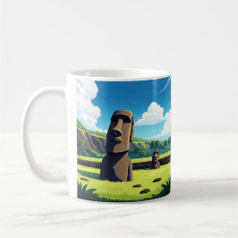 Osterinsel Chile Moai Reisen Kaffeetasse